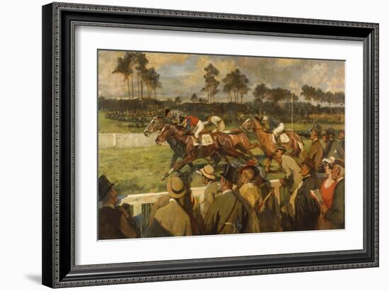 Racing, Hoppe-Garden, Berlin School, circa 1900-null-Framed Giclee Print