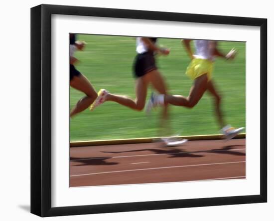 Racing Runners-null-Framed Photographic Print