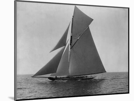 Racing Sloop in Full Sail-N.L. Stebbins-Mounted Photographic Print