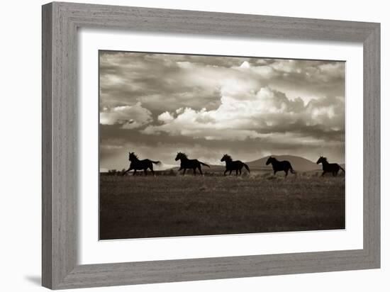 Racing the Clouds-Lisa Dearing-Framed Photographic Print