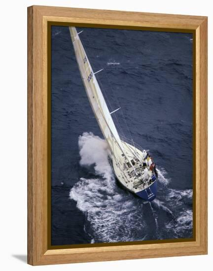 Racing Yacht-null-Framed Premier Image Canvas