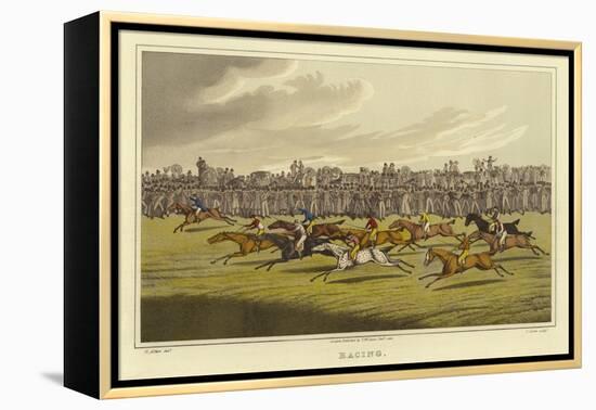 Racing-Henry Thomas Alken-Framed Premier Image Canvas