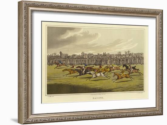 Racing-Henry Thomas Alken-Framed Giclee Print