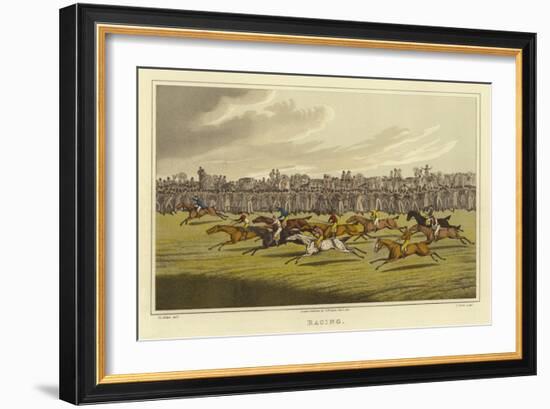 Racing-Henry Thomas Alken-Framed Giclee Print