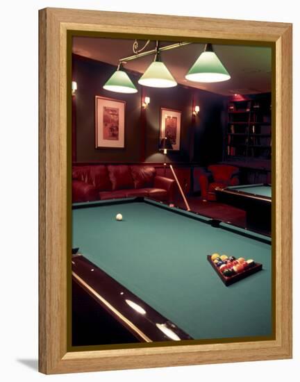 Racked Set of Balls, Boston Billiards, MA-John Coletti-Framed Premier Image Canvas