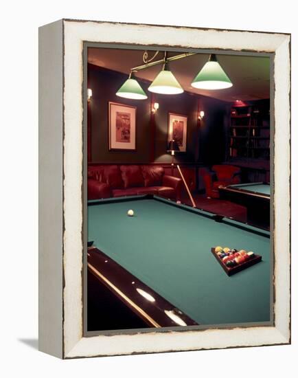 Racked Set of Balls, Boston Billiards, MA-John Coletti-Framed Premier Image Canvas