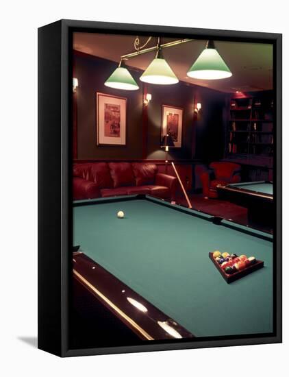 Racked Set of Balls, Boston Billiards, MA-John Coletti-Framed Premier Image Canvas