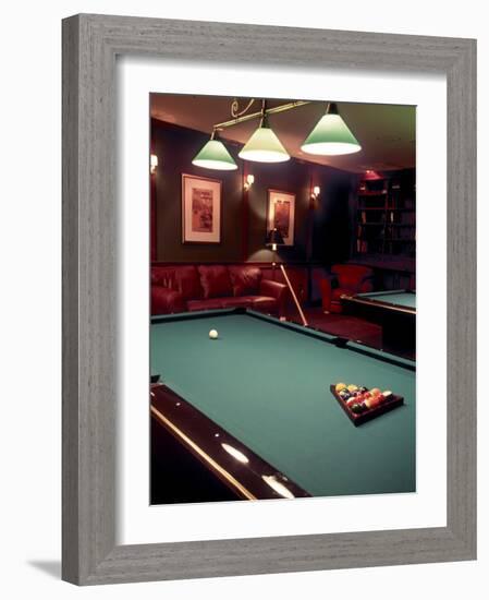 Racked Set of Balls, Boston Billiards, MA-John Coletti-Framed Photographic Print