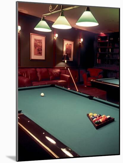 Racked Set of Balls, Boston Billiards, MA-John Coletti-Mounted Photographic Print