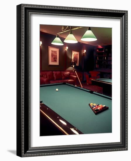 Racked Set of Balls, Boston Billiards, MA-John Coletti-Framed Photographic Print