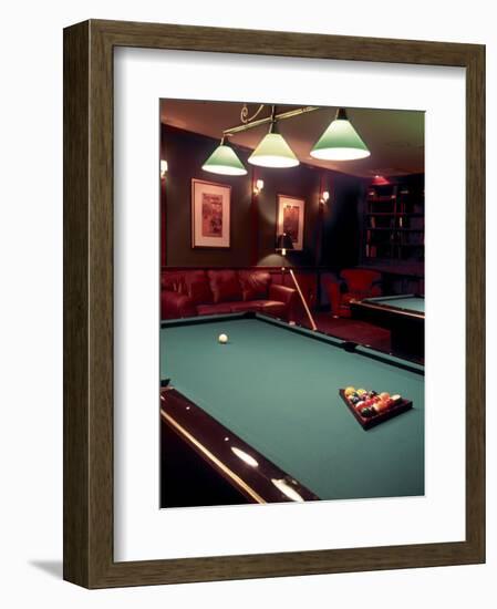 Racked Set of Balls, Boston Billiards, MA-John Coletti-Framed Photographic Print