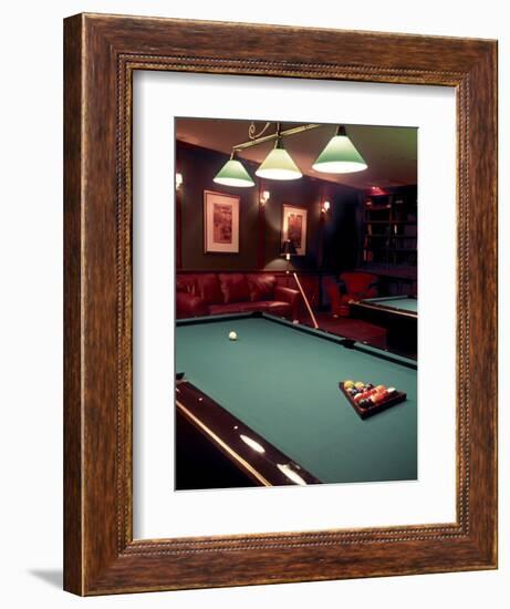 Racked Set of Balls, Boston Billiards, MA-John Coletti-Framed Photographic Print