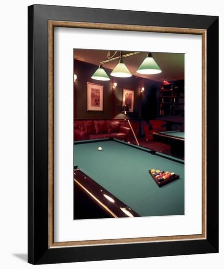 Racked Set of Balls, Boston Billiards, MA-John Coletti-Framed Photographic Print