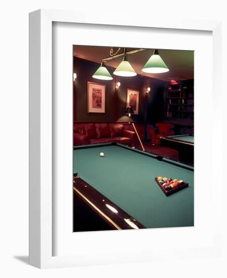 Racked Set of Balls, Boston Billiards, MA-John Coletti-Framed Photographic Print