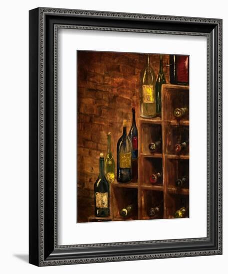 Racked Wine-Jodi Monahan-Framed Premium Giclee Print