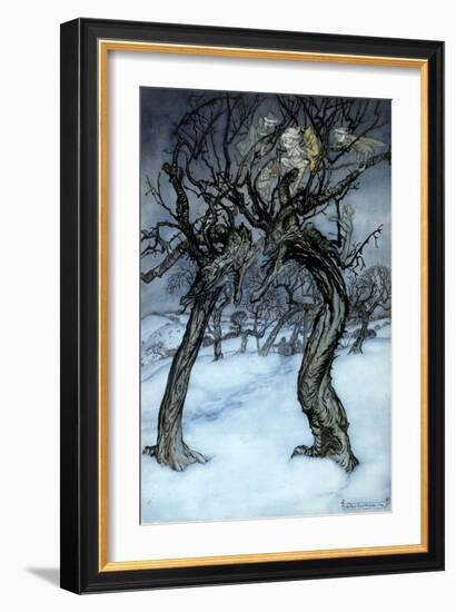 Rackham: Whisper Trees-Arthur Rackham-Framed Giclee Print