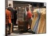 Racks of Dresses Steered by Pushboys in the Garment District-Walter Sanders-Mounted Photographic Print