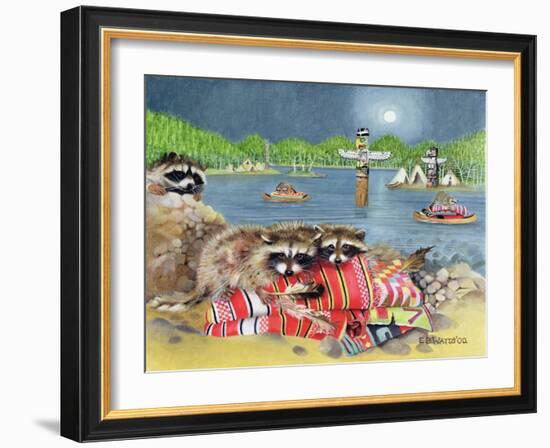 Racoons, 2000-E.B. Watts-Framed Giclee Print