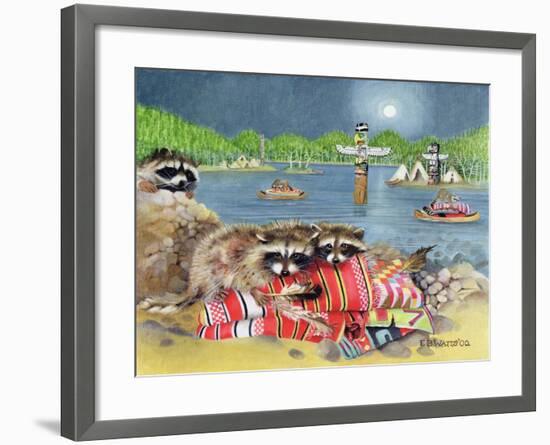 Racoons, 2000-E.B. Watts-Framed Giclee Print