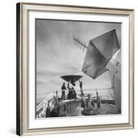 Radar and Telemetering Equipment to Track the X-15 During Supersonic Flight, at Edwards Air Base-J. R. Eyerman-Framed Photographic Print