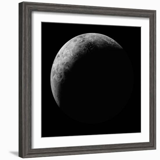 Radar View of the Southern Hemisphere of Venus-Michael Benson-Framed Photographic Print