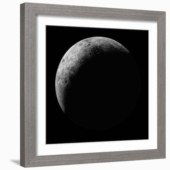 Radar View of the Southern Hemisphere of Venus-Michael Benson-Framed Photographic Print