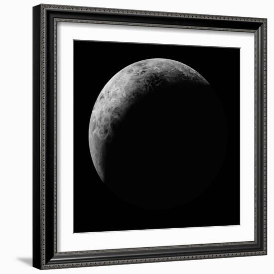 Radar View of the Southern Hemisphere of Venus-Michael Benson-Framed Photographic Print