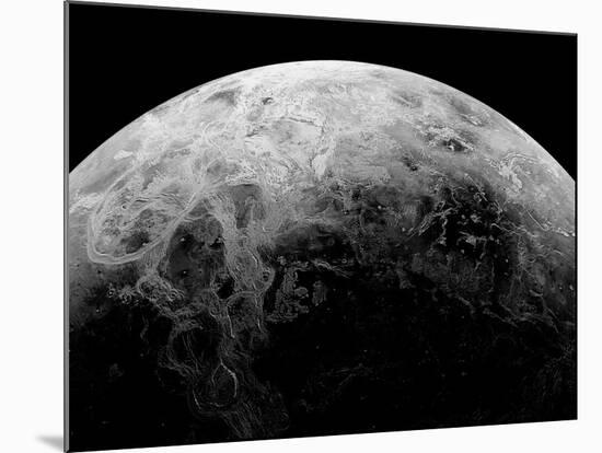 Radar View of the Southern Hemisphere of Venus-Michael Benson-Mounted Photographic Print