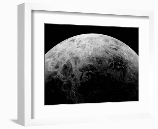 Radar View of the Southern Hemisphere of Venus-Michael Benson-Framed Photographic Print