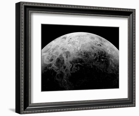 Radar View of the Southern Hemisphere of Venus-Michael Benson-Framed Photographic Print