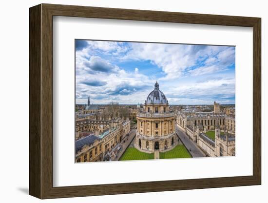 Radcliffe Camera and the View of Oxford from St. Mary's Church, Oxford, Oxfordshire-John Alexander-Framed Photographic Print