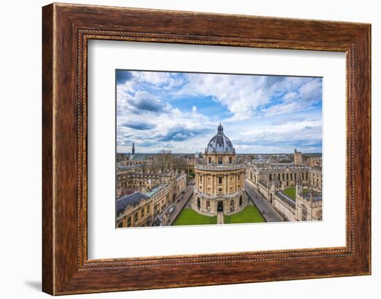 Radcliffe Camera and the View of Oxford from St. Mary's Church, Oxford, Oxfordshire-John Alexander-Framed Photographic Print