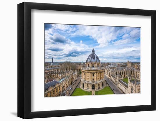 Radcliffe Camera and the View of Oxford from St. Mary's Church, Oxford, Oxfordshire-John Alexander-Framed Photographic Print