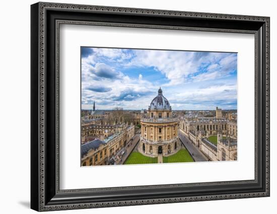 Radcliffe Camera and the View of Oxford from St. Mary's Church, Oxford, Oxfordshire-John Alexander-Framed Photographic Print