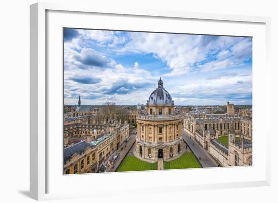 Radcliffe Camera and the View of Oxford from St. Mary's Church, Oxford, Oxfordshire-John Alexander-Framed Photographic Print