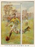 Boy Scores a Goal-Radcliffe Wilson-Art Print