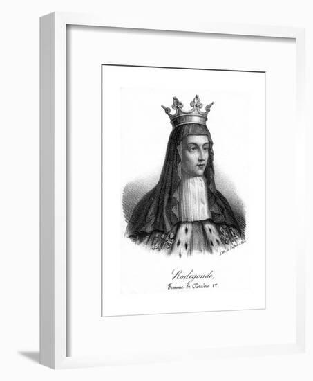 Radegonde, One of Clotaire I's Four Wives-Delpech-Framed Giclee Print