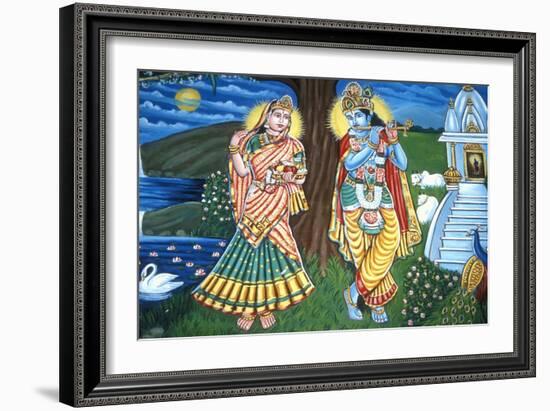 Radha and Krishna-null-Framed Giclee Print