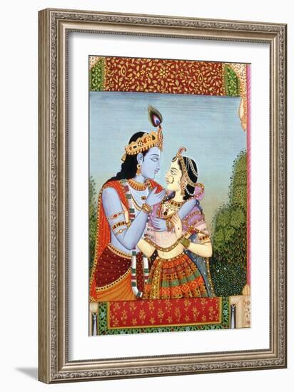 Radha and Krishna-null-Framed Giclee Print