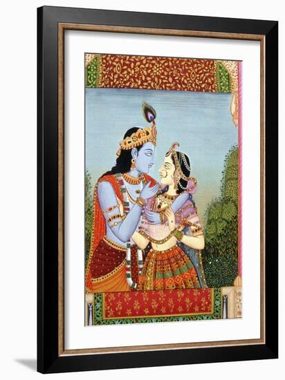 Radha and Krishna-null-Framed Giclee Print