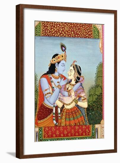 Radha and Krishna-null-Framed Giclee Print