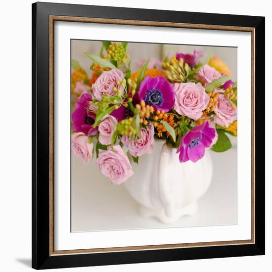 Radiant Bouquet Square-Sarah Gardner-Framed Photographic Print