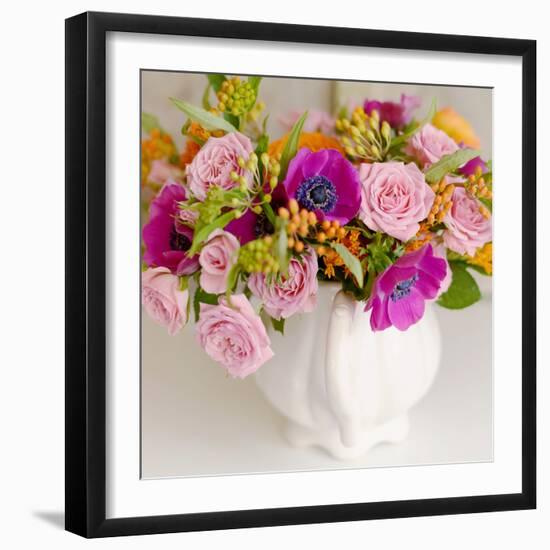 Radiant Bouquet Square-Sarah Gardner-Framed Photographic Print