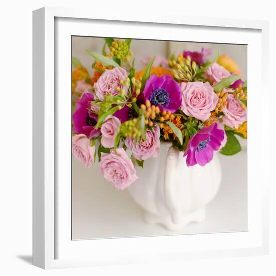 Radiant Bouquet Square-Sarah Gardner-Framed Photographic Print