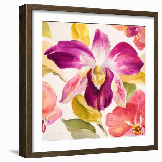 Radiant Orchid Square I-Lanie Loreth-Framed Art Print