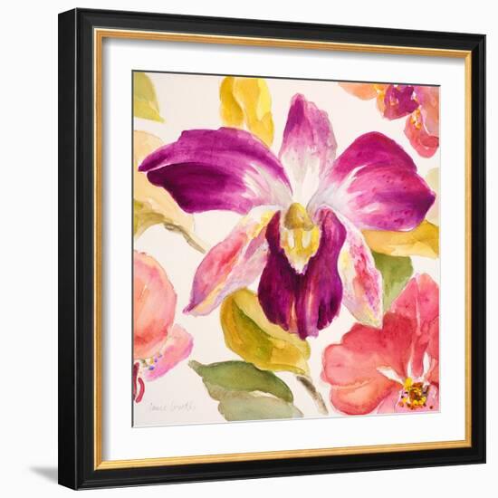 Radiant Orchid Square I-Lanie Loreth-Framed Art Print