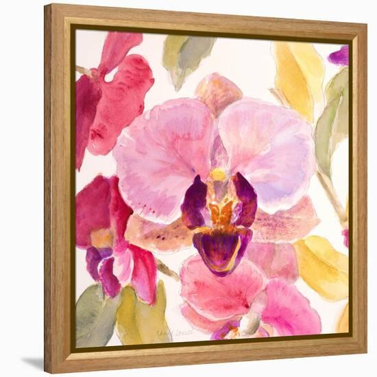 Radiant Orchid Square II-Lanie Loreth-Framed Stretched Canvas