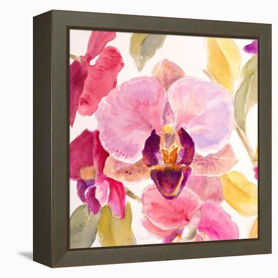Radiant Orchid Square II-Lanie Loreth-Framed Stretched Canvas