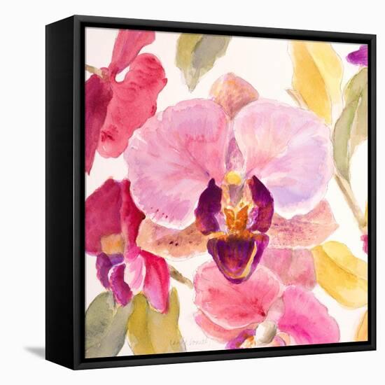 Radiant Orchid Square II-Lanie Loreth-Framed Stretched Canvas