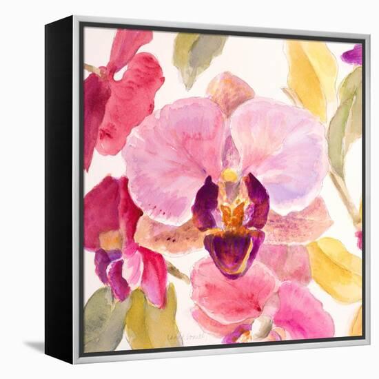 Radiant Orchid Square II-Lanie Loreth-Framed Stretched Canvas